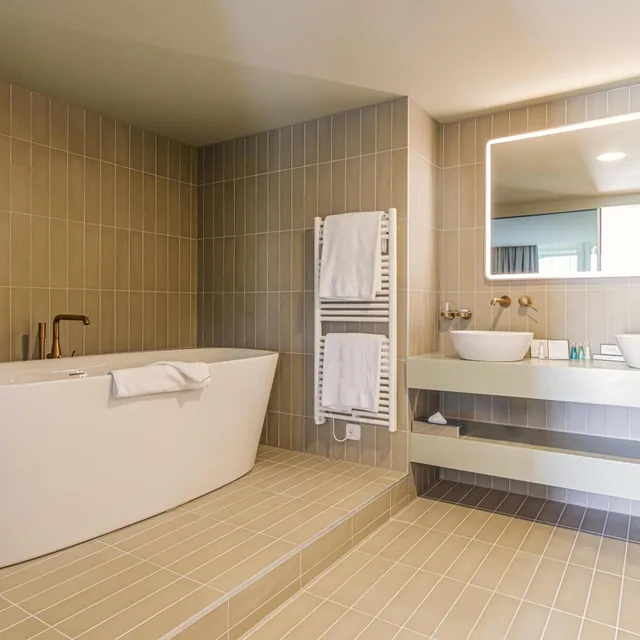 جناح بانورامي بسرير كينج بشرفة بإطلالة، Swissotel Kursaal Bern 4/9