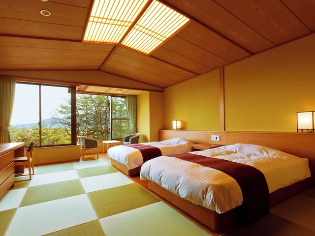 غرفة يابانية بسريرين منفصلين، Jodogahama Park Hotel 5/6