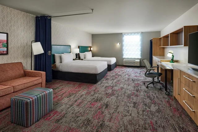غرفة بسريرين كوين لذوي الإعاقة، Home2 Suites By Hilton Rapid City 3/8