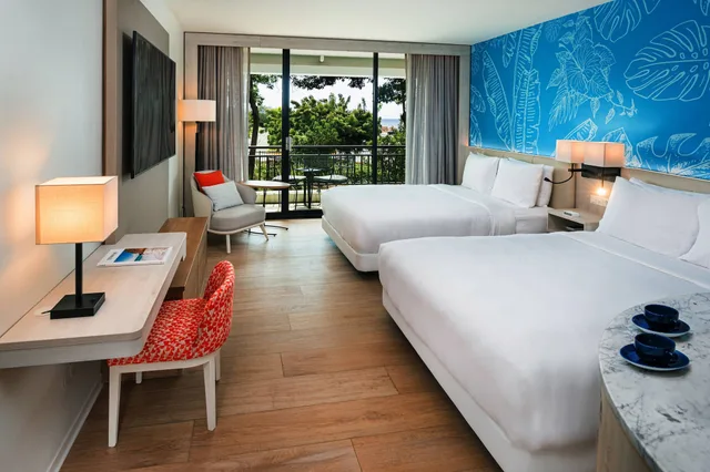 Room, 2 Queen Beds, Partial View، Curacao Marriott Beach Resort 4/6