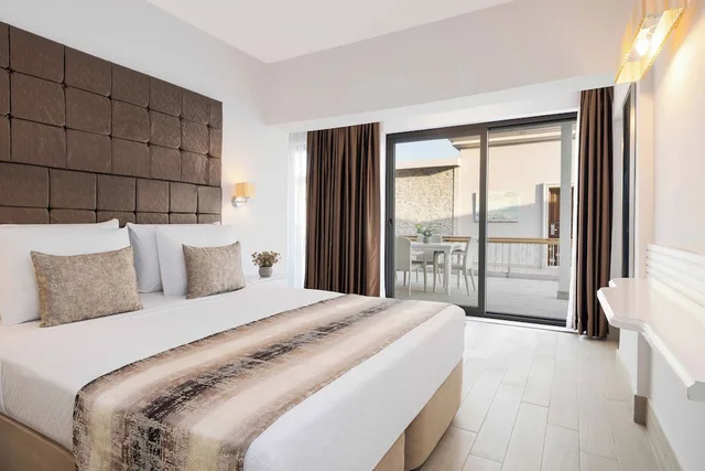 غرفة متصلة بسريرين مزدوجين بإطلالة على البحر، Elite Hotel Bodrum 1/7