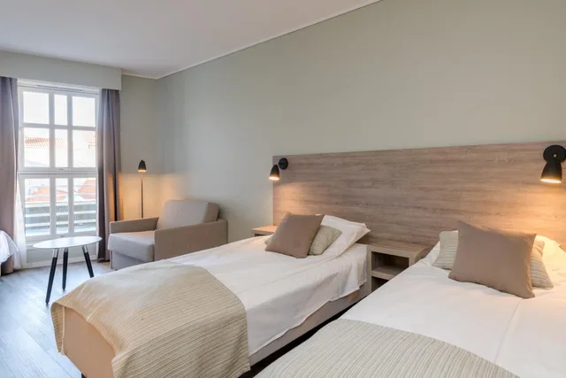 غرفة بسرير مزدوج أو سريرين منفصلين، Grand Hotell Egersund 6/10