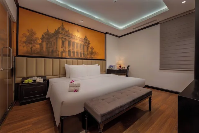غرفة ديلوكس بسرير مزدوج أو سريرين منفصلين، HANOI HM BOUTIQUE HOTEL 5/8