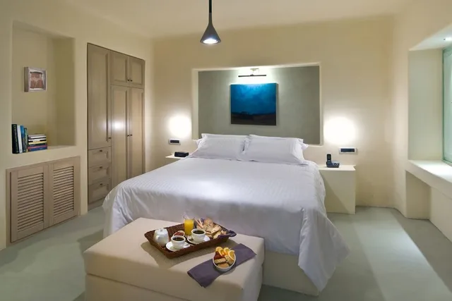 Senior, Sunset, Studio, Suite, Sofa, Private Pool, Voreina Gallery Suites 2/2