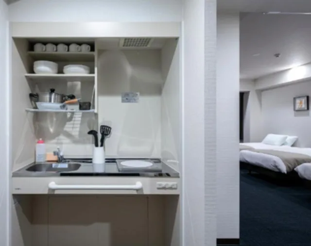 1 Bedroom, Design, Suite, 3 Futon Beds, Queen Bed, Hot Tub، Randor Residential Hotel Kyoto Suites 9/10
