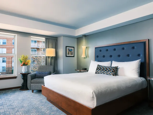 غرفة بسرير كينج بإطلالة، Battery Wharf Hotel Boston Waterfront 1/4