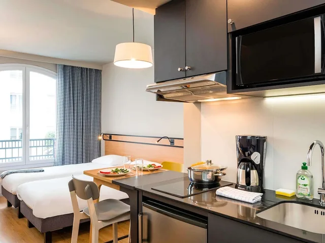 استوديو متصل بسريرين مزدوجين، Aparthotel Adagio Access La Defense Puteaux 6/7