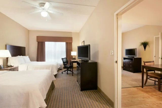 غرفة بسرير كينج وسريرين كوين لذوي الإعاقة، HOMEWOOD SUITE MINNEAPOLIS-ST. LOUIS PARK 3/8