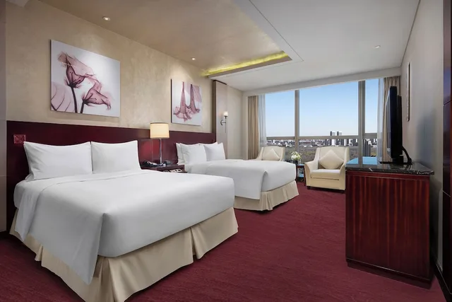 جناح استوديو تنفيذي بسريرين مزدوجين، Beijing Marriott Hotel Northeast 1/10