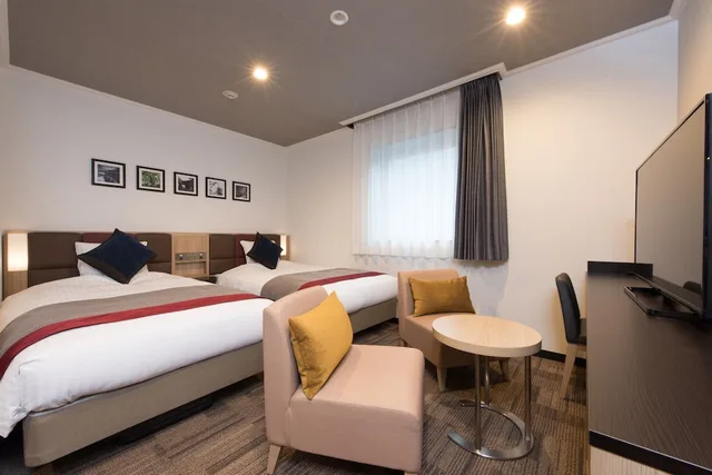 غرفة قياسية بسريرين منفصلين للمدخنين، Hotel Mystays Tachikawa 1/10
