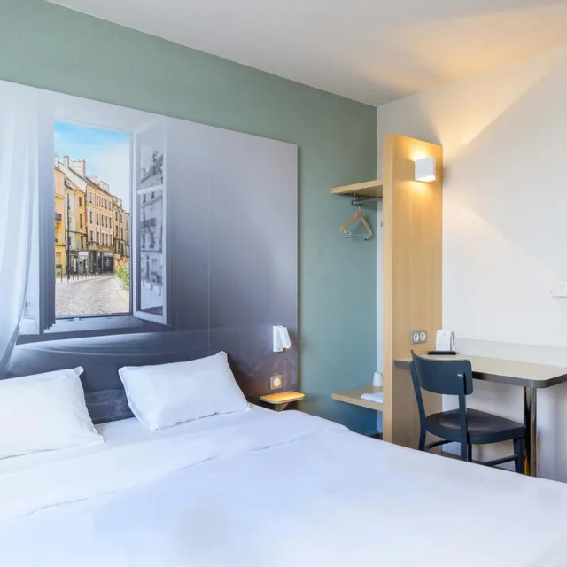 غرفة قياسية بسرير مزدوج، B&B Hotel Meaux 1/9