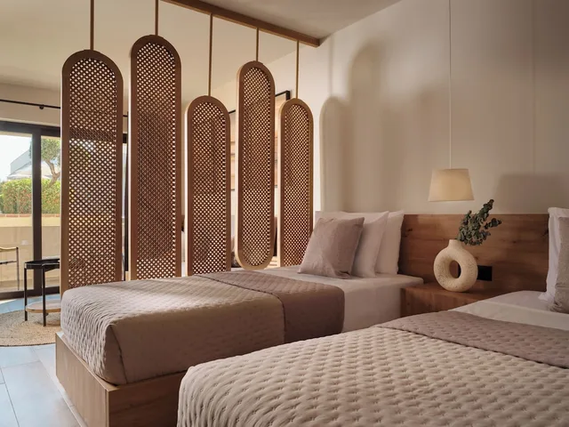 غرفة عائلية بسريرين منفصلين بغرفة نوم واحدة مع أريكة، Filoxenia Hotel Zakynthos 6/9