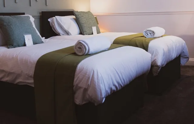 غرفة قياسية بسريرين منفصلين، The Stag Hotel 3/10