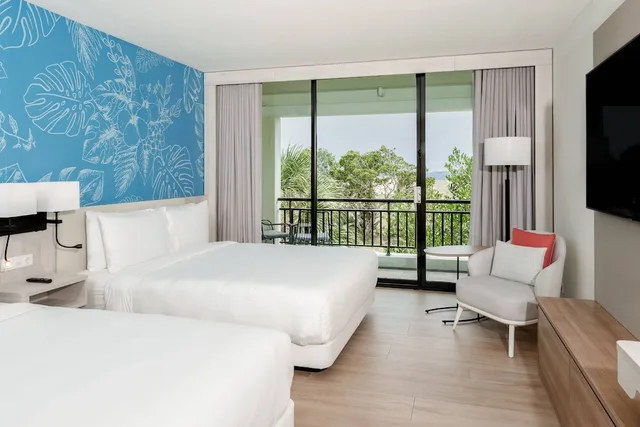 Room, 2 Queen Beds, Partial View، Curacao Marriott Beach Resort 2/6