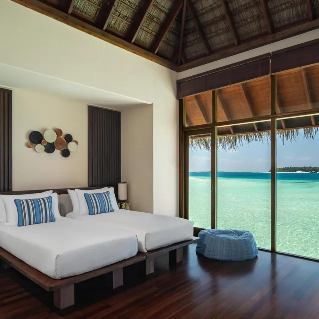 TWO BEDROOM GRAND WATER VILLA WITH POOL -Transfer Included Seaplane، Conrad Maldives Rangali Island 1/6