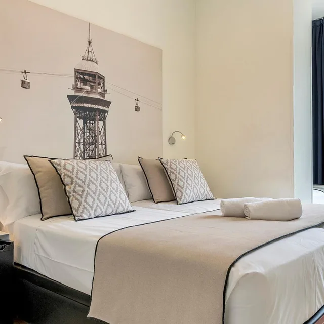 غرفة بسرير مزدوج أو سريرين منفصلين، HOTEL NEXT TO 5/10