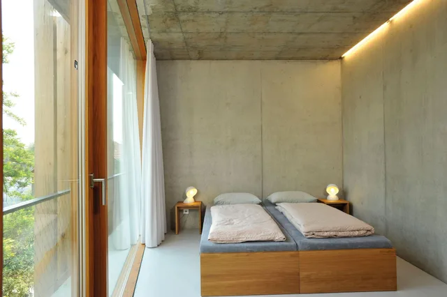 غرفة قياسية بسرير مزدوج بحمام خاص، Youth Hostel Basel 3/4