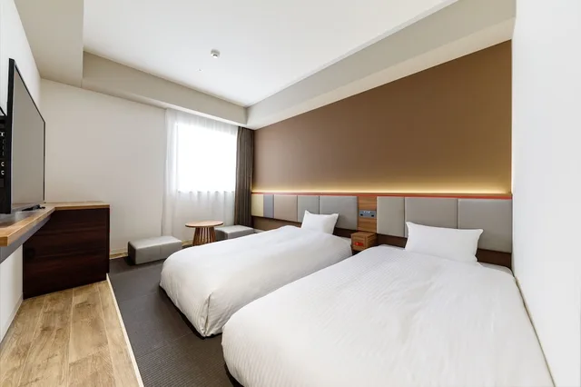غرفة يابانية بسريرين منفصلين، Nishitetsu Hotel Croom Hakata Gion Kushida Shrine 1/3
