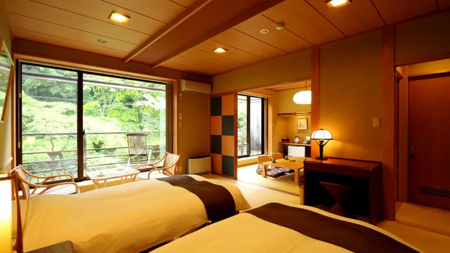 غرفة يابانية غربية بإطلالة على الجبل، Kose Onsen Hotel 1/1