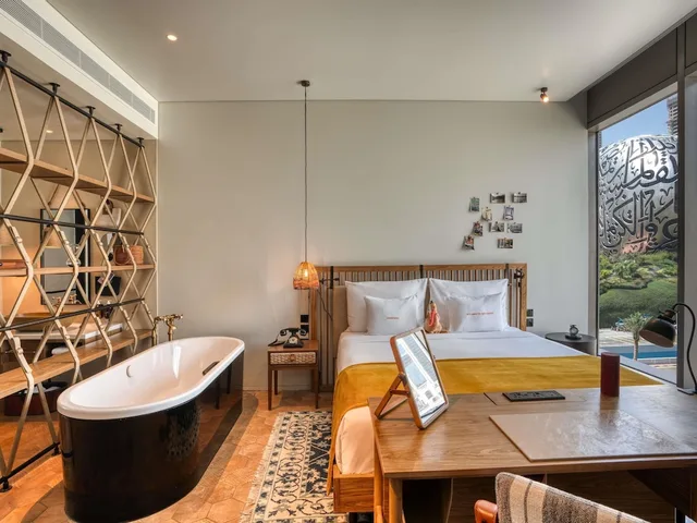 Glamping, King Bed, Museum View, Large، 25hours Hotel Dubai One Central 1/1