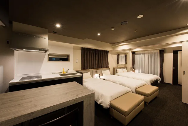 جناح ديلوكس ثلاثي بدون إطلالة، Inova Kanazawaekimae Hotel Suite 1/1