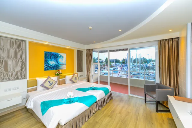 غرفة بريميير بسرير مزدوج أو سريرين منفصلين، NH Boat Lagoon Phuket Resort 1/6