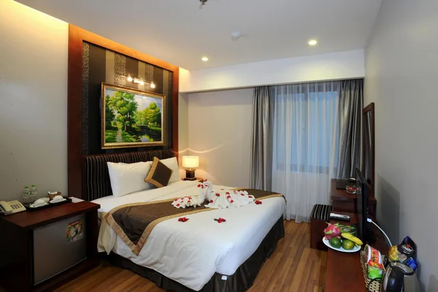 غرفة ديلوكس بسرير مزدوج أو سريرين منفصلين بإطلالة على المدينة، Hanoi Gallant Hotel 1/2