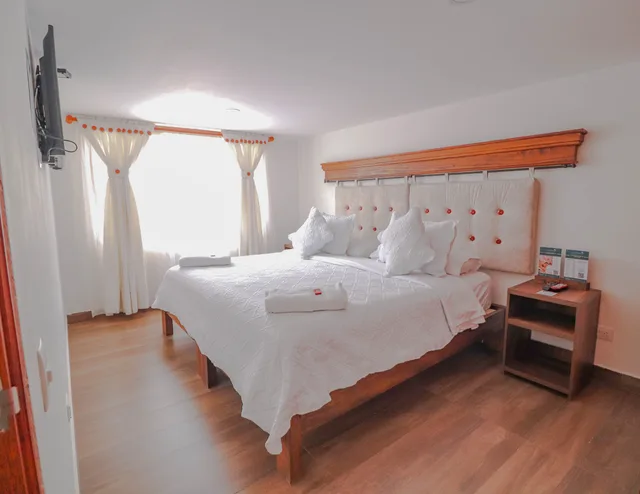 غرفة قياسية بسرير مزدوج، Hotel Las Palmas Villa De Leyva 6/10