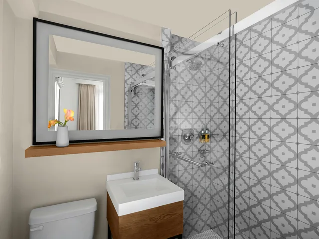 غرفة قياسية بسرير كوين بإطلالة على المدينة، Hotel Spero 3/3