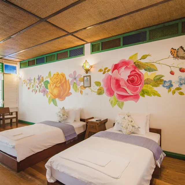 غرفة ديلوكس بسرير مزدوج أو سريرين منفصلين بشرفة، Baan Imm Sook Resort 8/9