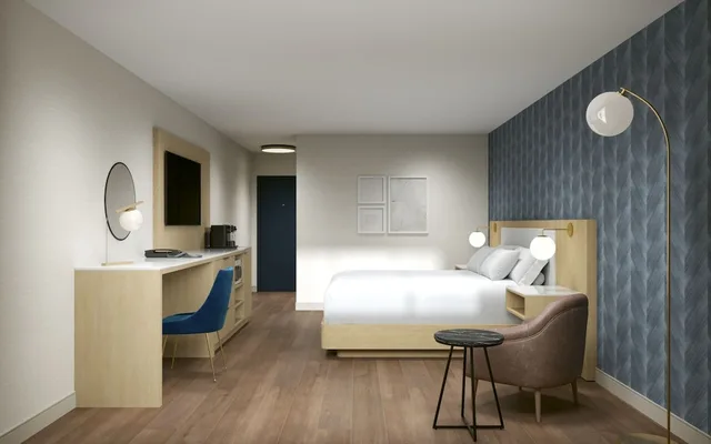 استوديو ديلوكس بسرير كينج مع أريكة، Kanata Kelowna Hotel and Conference Centre 3/5