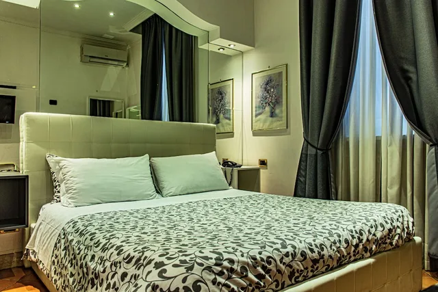 غرفة بسرير مزدوج أو سريرين منفصلين، Hotel Canova 3/9