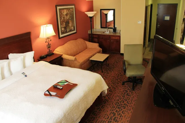 جناح بسرير كينج مع أريكة بحوض جاكوزي، Hampton Inn Suites Houston Katy 1/6