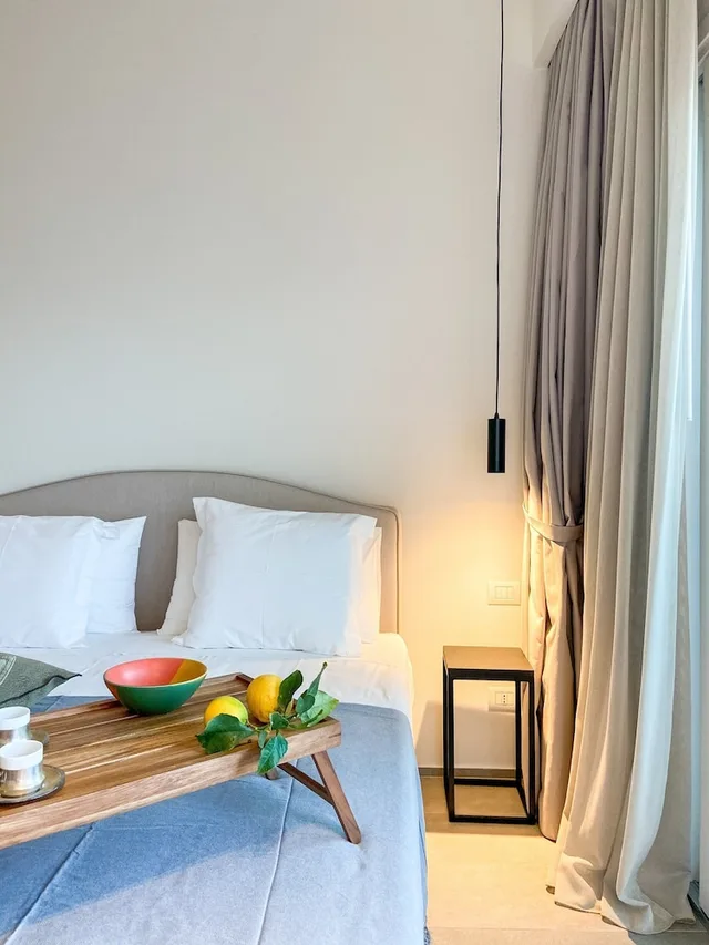 غرفة كومفورت بسرير كوين، Domia Boutique Hotel Mondello 3/7