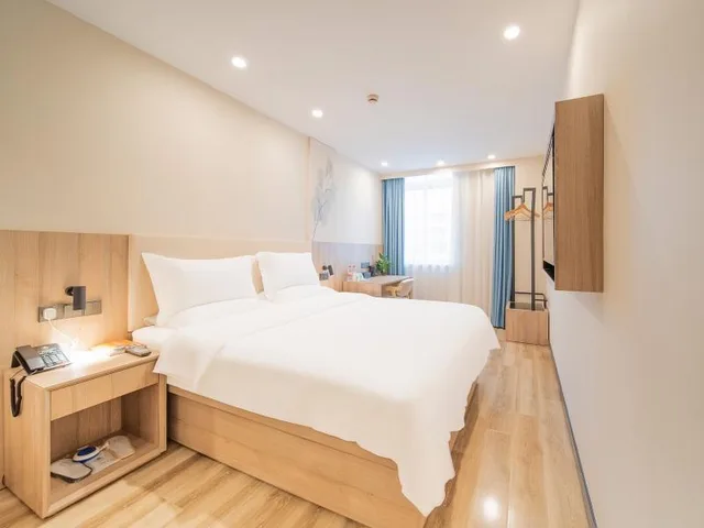 غرفة مفردة بسرير كينج، Greentree Inn Nantong Jiaoyu Road Hotel 1/1