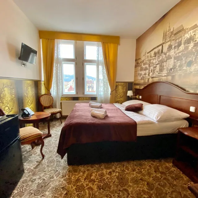 غرفة ديلوكس بسرير مزدوج، Hotel Liliova Prague Old Town 5/10