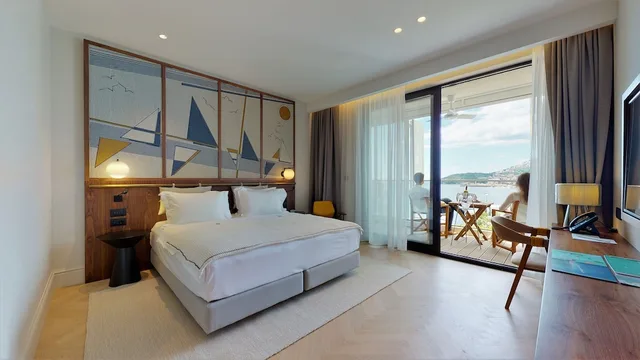 غرفة كومفورت بسرير كينج بإطلالة على البحر بشرفة، Dukley Hotel Resort 4/10