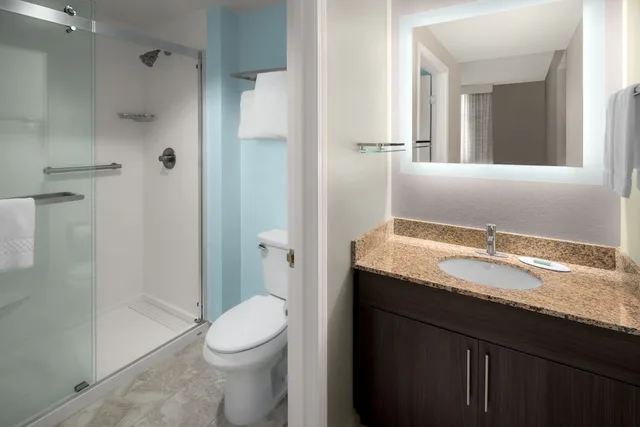 2 Bedrooms, Suite, 2 Double Beds, Residence Inn By Marriott Portland Downtown Riverplace 3/4