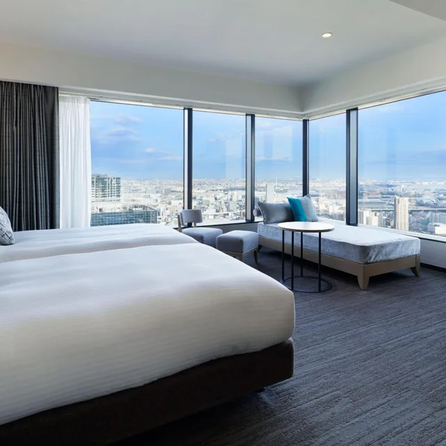 غرفة تنفيذية ركنية بسريرين منفصلين بإطلالة بحوض استحمام، Mitsui Garden Hotel Toyosu Premier 2/10