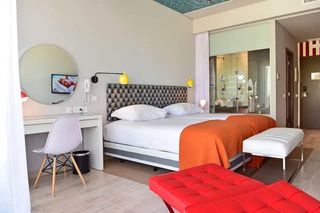 غرفة ديلوكس بسريرين منفصلين بإطلالة على المسبح، Pestana Alvor South Beach 9/10