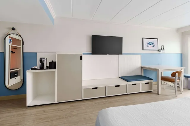 غرفة بسرير كينج في طابق مرتفع، Hilton Garden Inn Ocean City Oceanfront 4/4