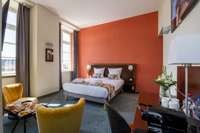 غرفة بريميوم بسرير كوين، Qualys Hotel Val Vignes 3/5