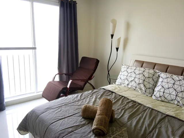 شقة سكنية بسرير كوين وسرير فردي بإطلالة على المدينة بغرفة نوم واحدة، Wind Residences by SMCo 2/4