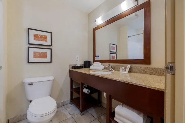 غرفة قياسية بسريرين كوين مع أريكة، Comfort Suites Johnson Creek Conference Center 7/8