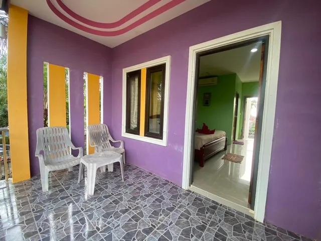 غرفة قياسية بسرير مزدوج بشرفة، Lanta New Beach Bungalows 10/10