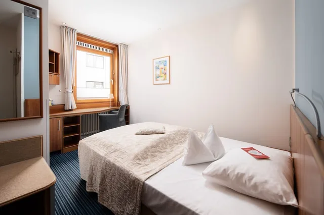 غرفة صغيرة بسرير كوين، Baseler Hof Hotel 4/8