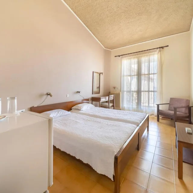 غرفة بسرير مزدوج بإطلالة على الحديقة، Hotel Agia Markella 2/10