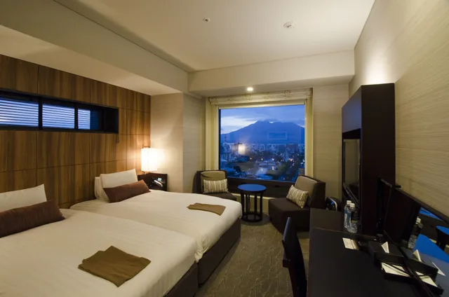 Room, Twin Beds, Solaria Nishitetsu Hotel Kagoshima 4/13
