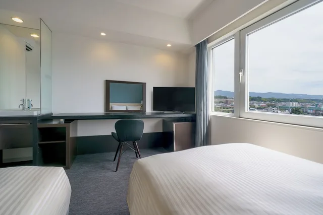غرفة قياسية بسريرين منفصلين بغرفتي نوم، HOTEL VISTA KUMAMOTO AIRPORT 9/10