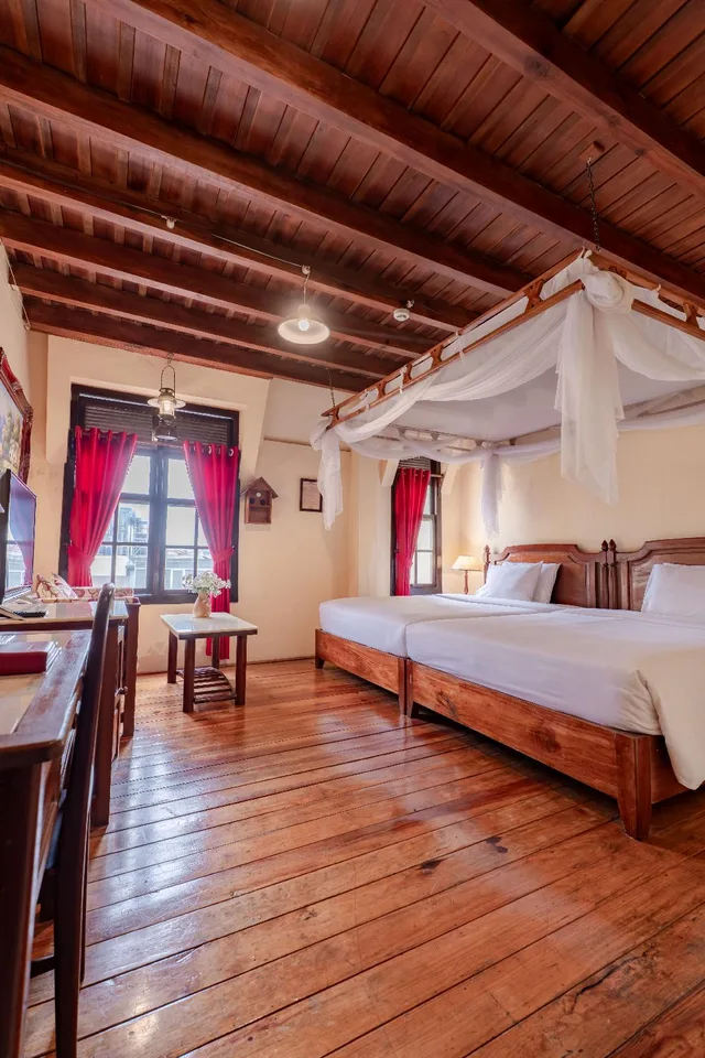 غرفة ديلوكس بسريرين منفصلين وسريرين مزدوجين، Saphir Dalat Hotel 2/2